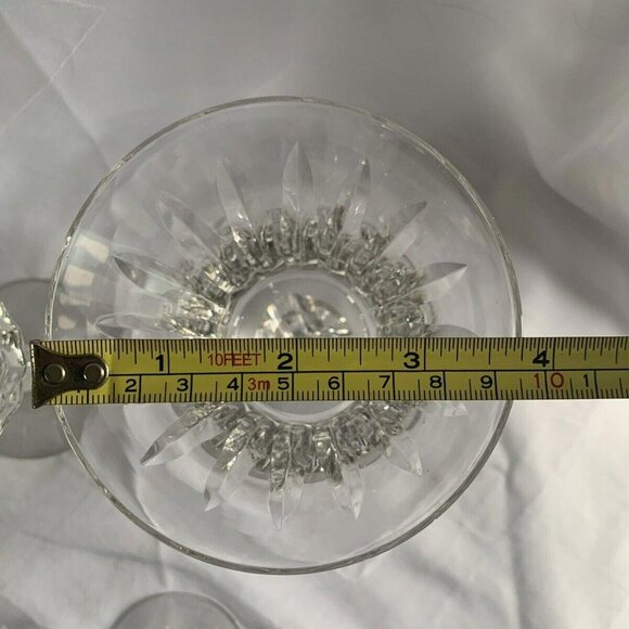 Tiffin Franciscan Princeton 17578 3 Wine Goblets 3 Water Goblets Vintage 1960's - Picture 10 of 15